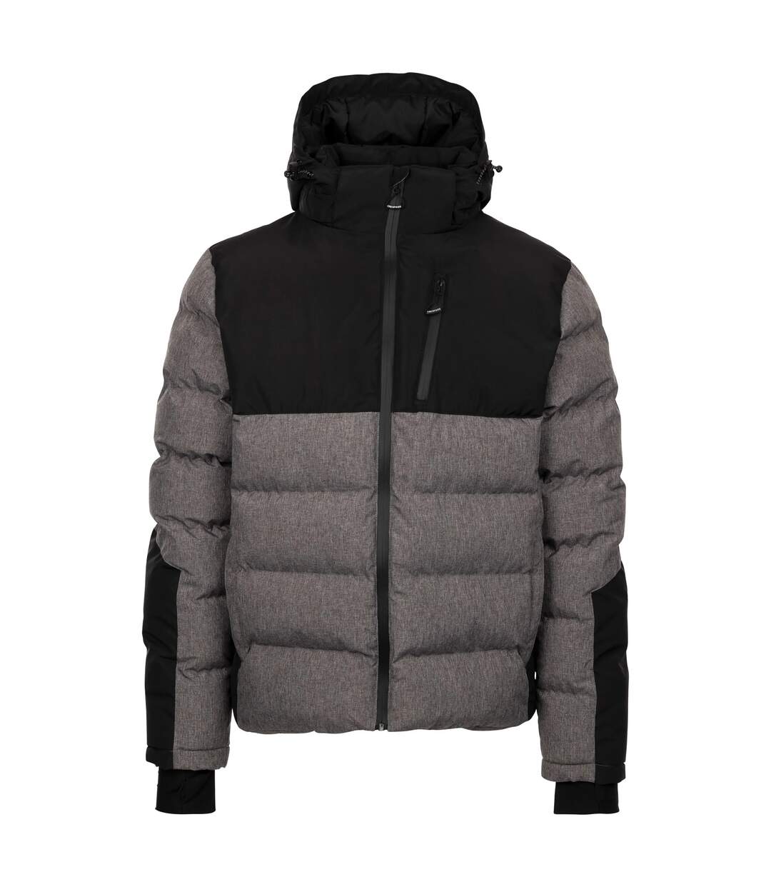 Mens Delabole Padded Jacket Grey Marl Trespass-2