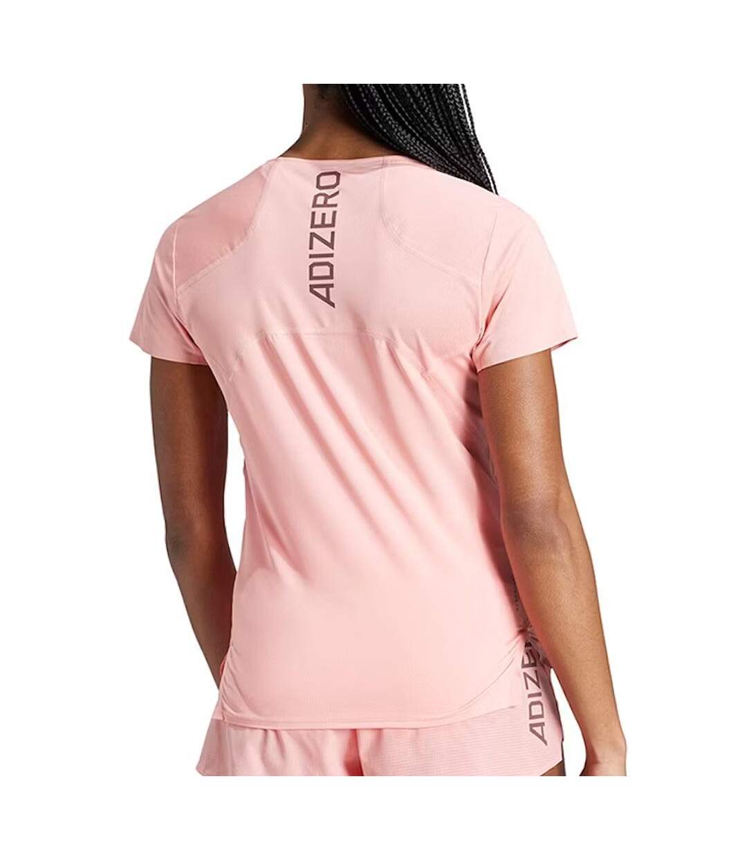 T-Shirt rose femme adidas adizero-2