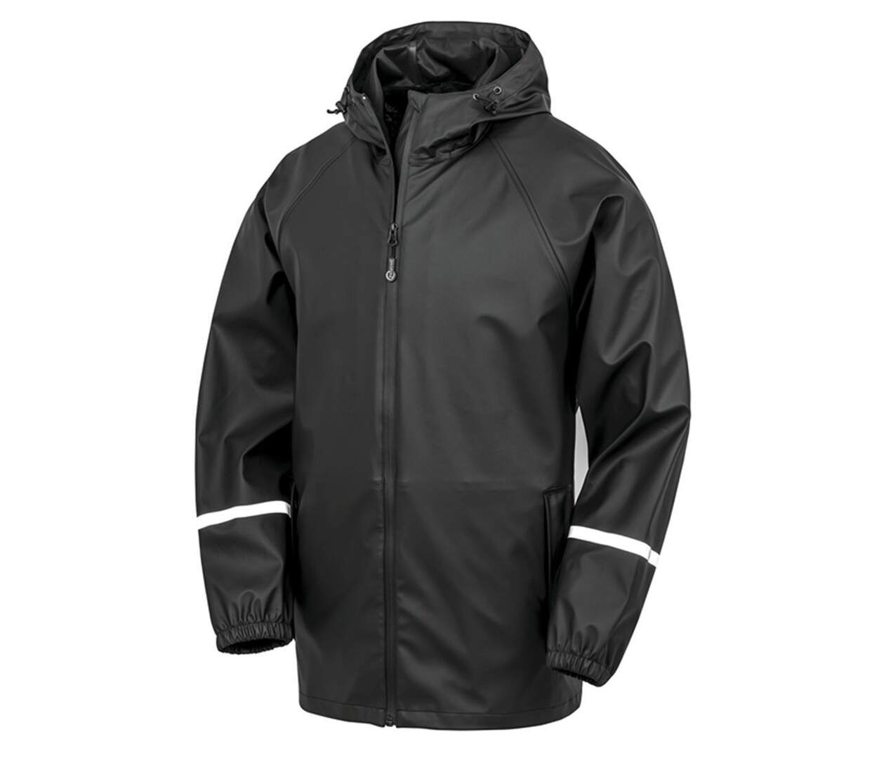 Veste imperméable avec bandes réfléchissantes - R915X - noir-1