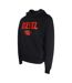 Sweat À Capuche Motif/style Logo Homme Noir Rouge Diesel-3