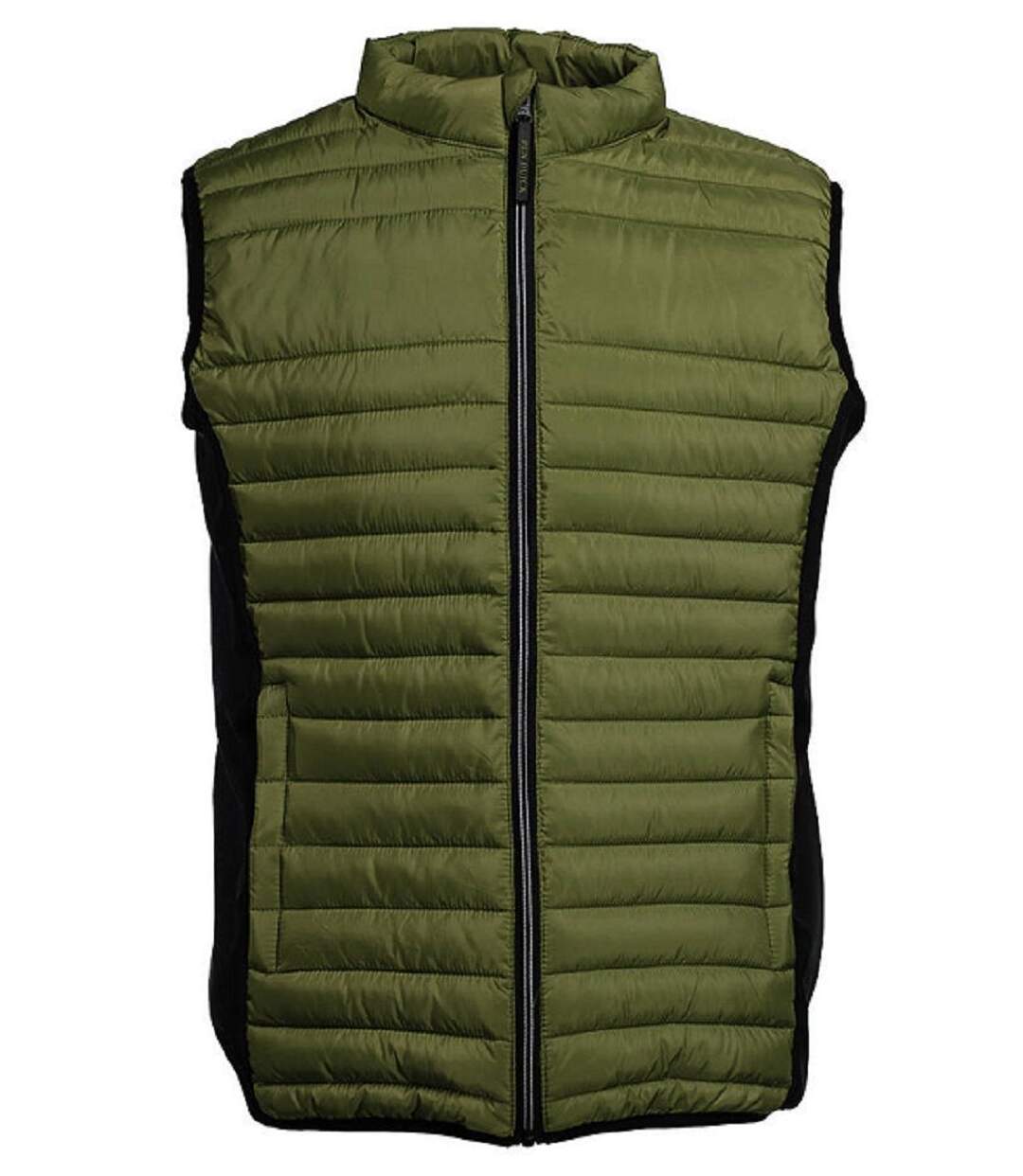 Bodywarmer bi-matière - Homme - Pen Duick - PK316 - vert olive et noir-1