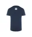 Mens London Embroidered Logo T-shirt Navy Blue Aquascutum-2
