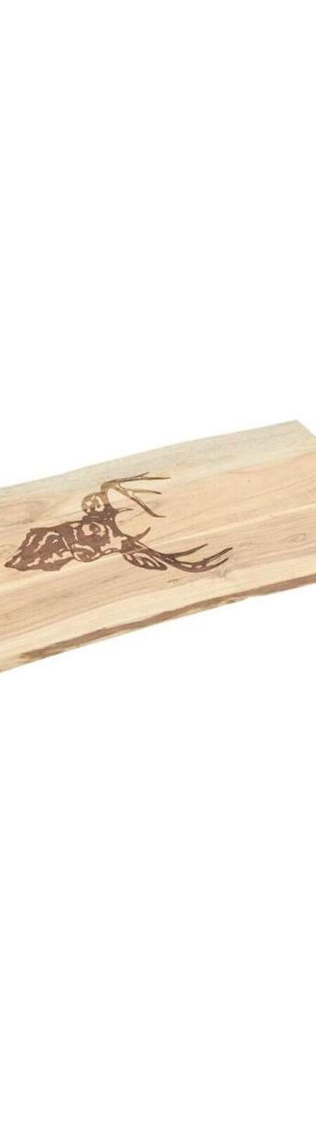 Grande planche à découper en bois d'acacia - Cerf Grand modèle