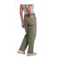 Womens/ladies stretch cargo trousers khaki green Animal-2