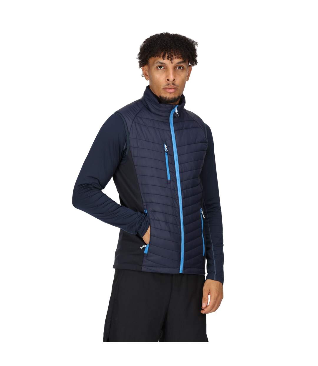 Mens Quilted Hybrid Gilet Navy French Blue Regatta Professional-4