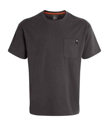 Mens wakefield pocket t-shirt carbon grey Craghoppers