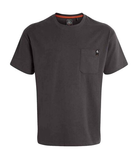 Mens wakefield pocket t-shirt carbon grey Craghoppers