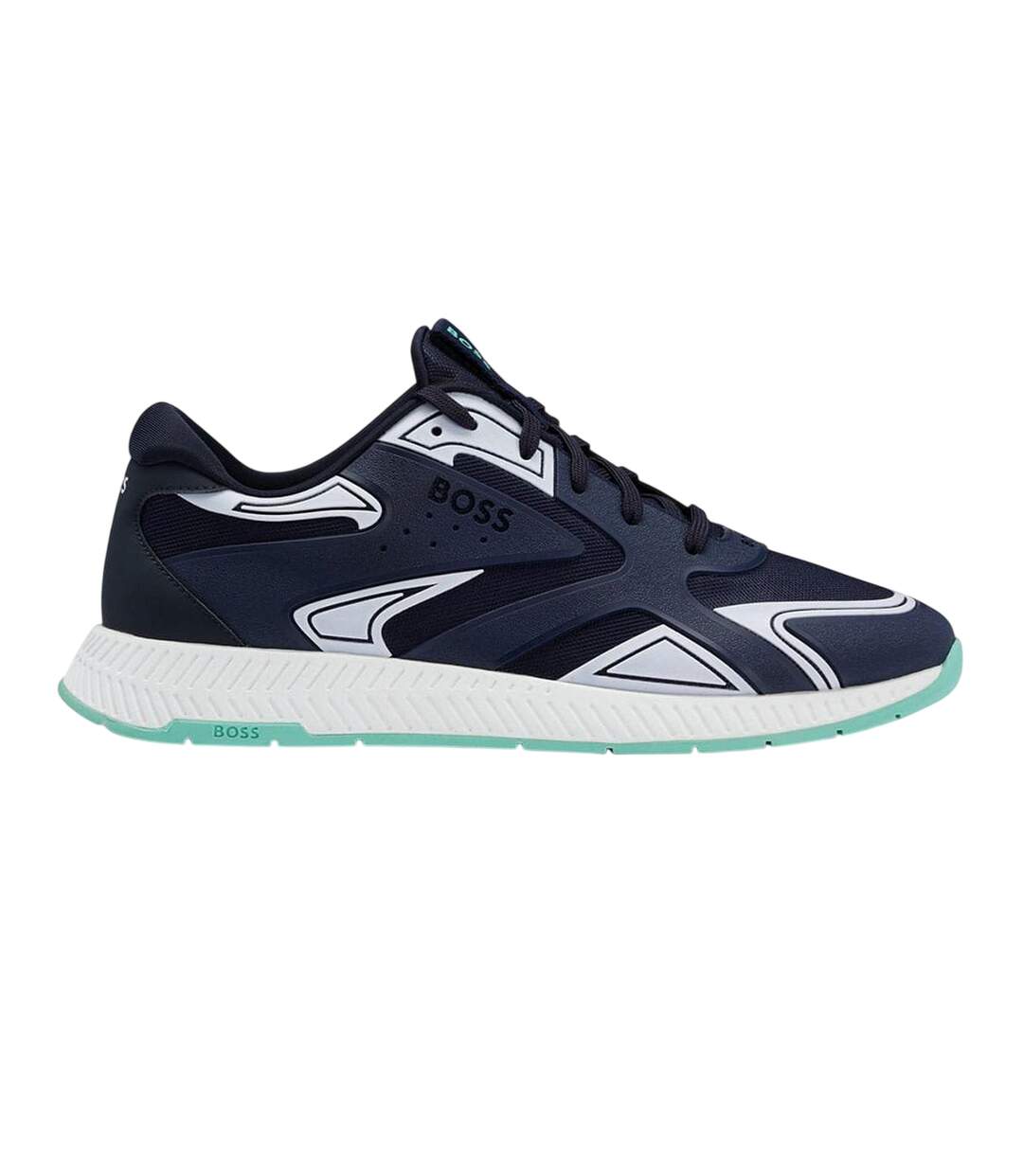 Baskets Course À Pied Homme Bleu Boss-2