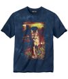 Tie-dye T-shirt met pumaprint  Atlas For Men
