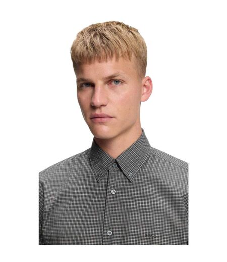 Mens Ricoplus Shirt Black Boss