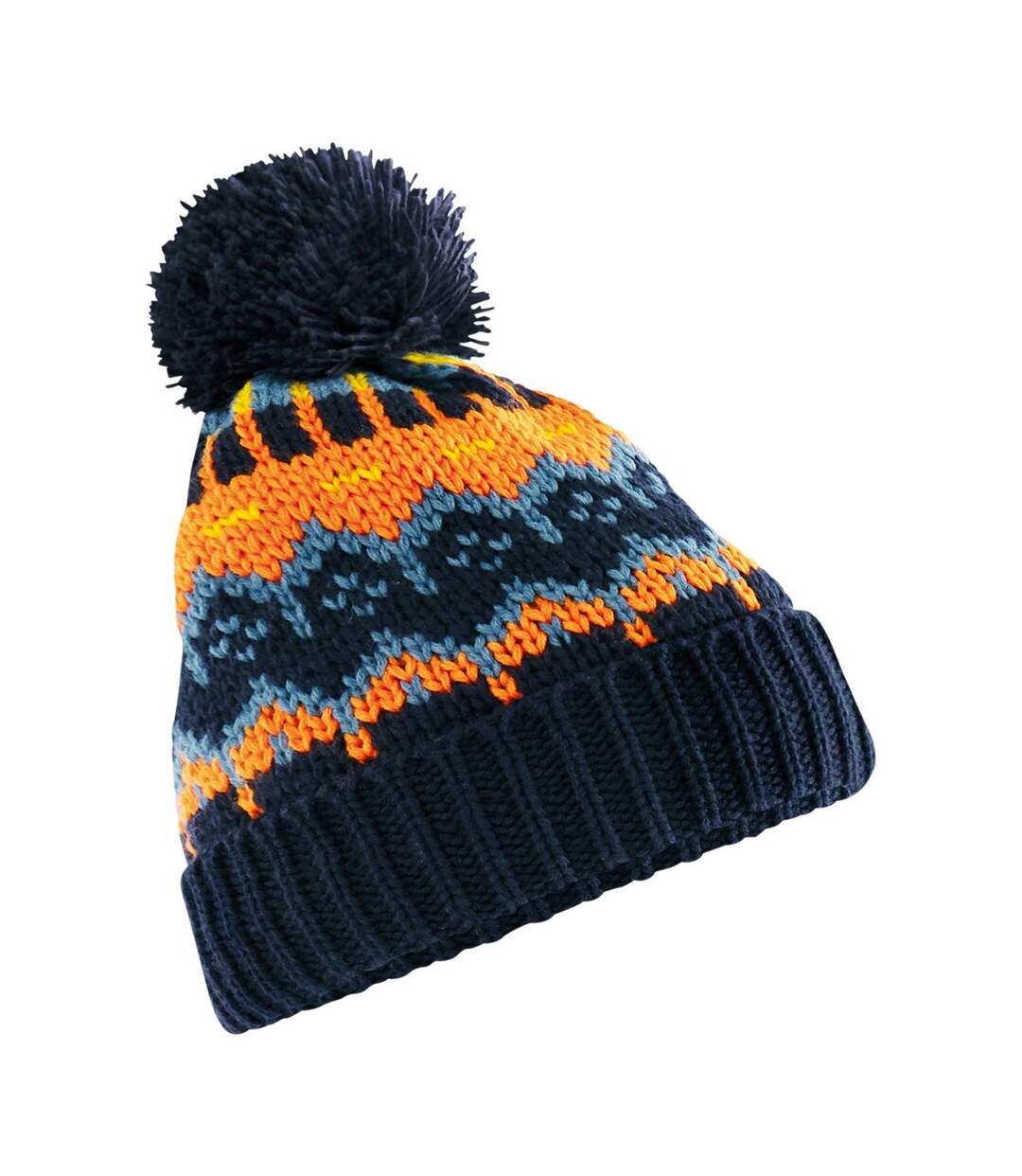 Bonnet Ski Motif/style Rétro Adulte Beechfield-1