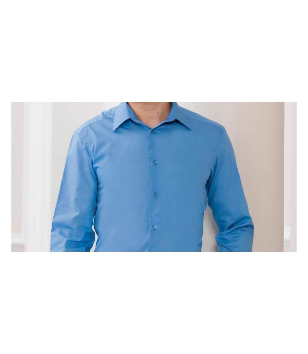 Chemise à manches longues  collection pour homme bleu clair Russell Russell