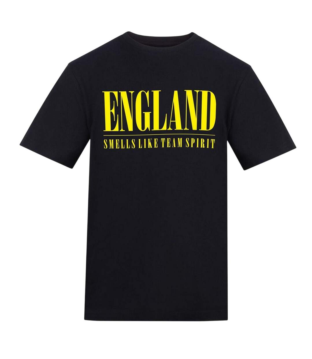 T-shirt Motif/style Angleterre World Cup Homme Noir Jaune AWD-1