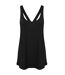 Skinni Fit Womens/Ladies Fashion Workout Tank Top (Black)