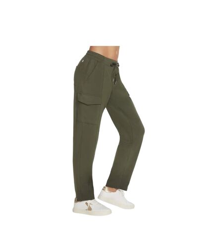 Womens/ladies cargo trousers olive/black Skechers