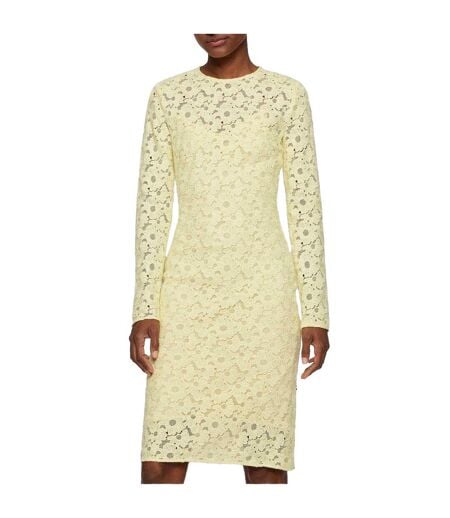 Robe Drealina Femme Jaune Boss