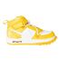Unisex Adult Off White Leather High Top Trainers Yellow White Nike-1