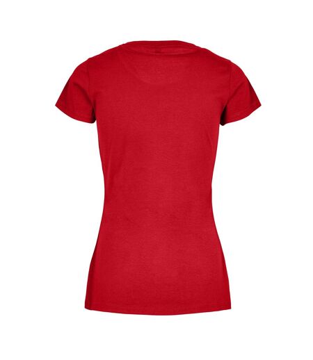 Build Your Brand Womens/Ladies Basic T-Shirt (City Red)