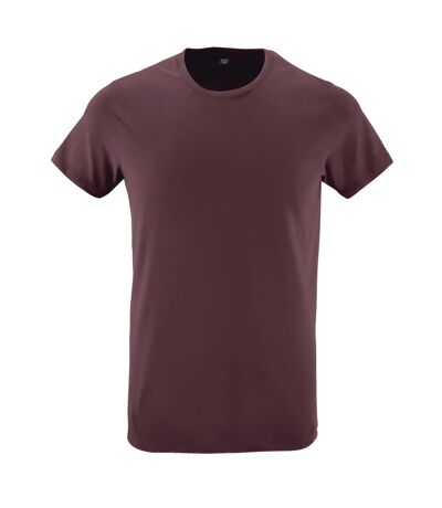SOLS Mens Regent Slim Fit Short Sleeve T-Shirt (Oxblood) - UTPC506