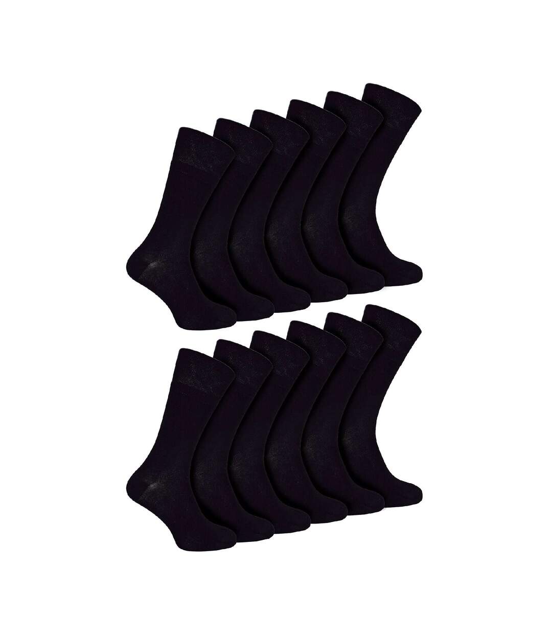 2 Pack Mens Diabetic Bamboo Extra Wide NON ELASTIC Socks-1