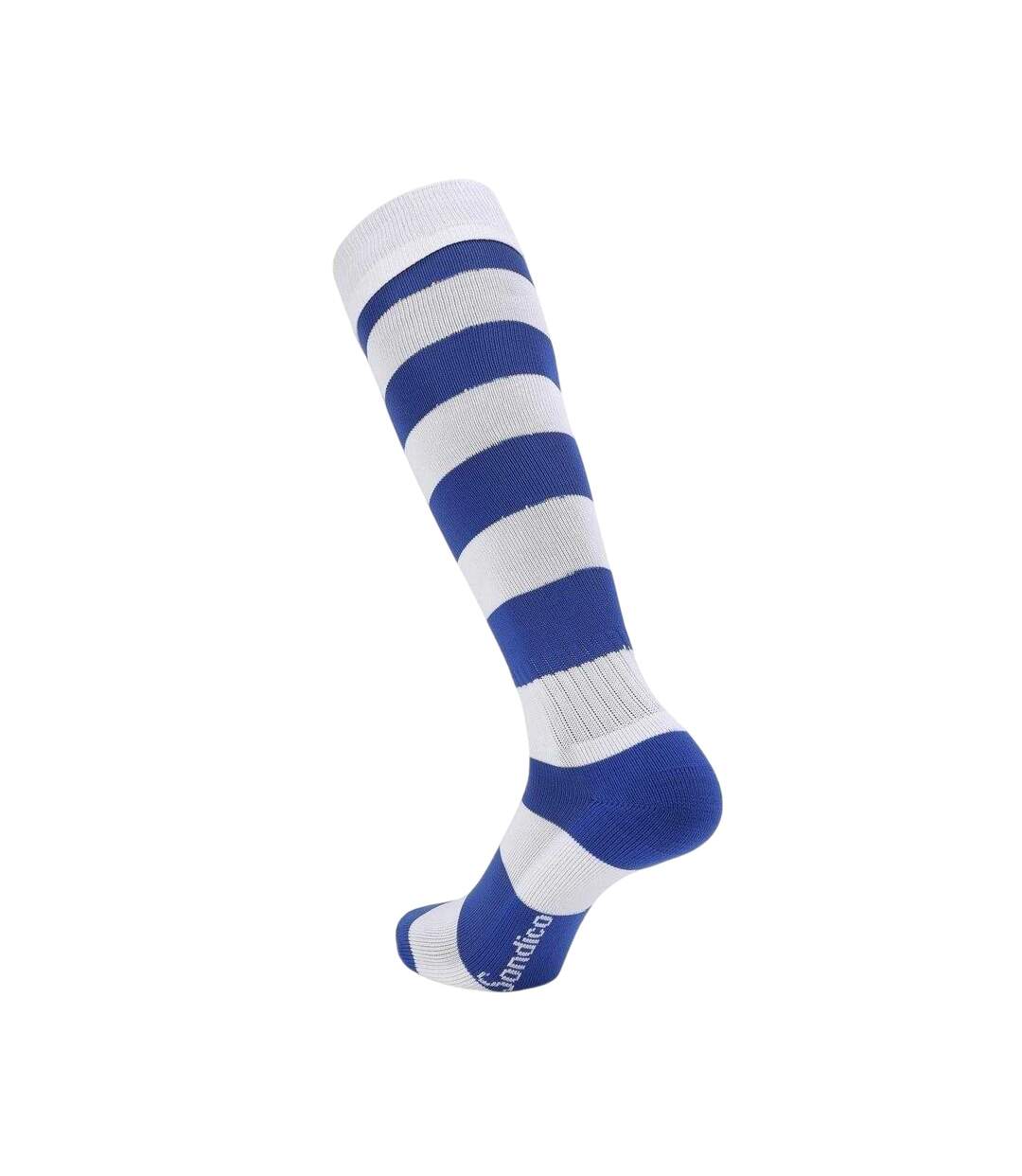 Chaussettes De Foot Motif/style Rayures Contrastées Homme Bleu Blanc Sondico-2