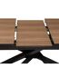 Table à manger extensible pour 6 personnes SANDRI - Marron-4
