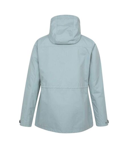 Womens/ladies coast waterproof jacket light teal Mountain Warehouse