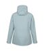 Womens/ladies coast waterproof jacket light teal Mountain Warehouse-2