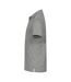 Unisex Adult Single Jersey Polo Shirt Grey Melange Clique-3