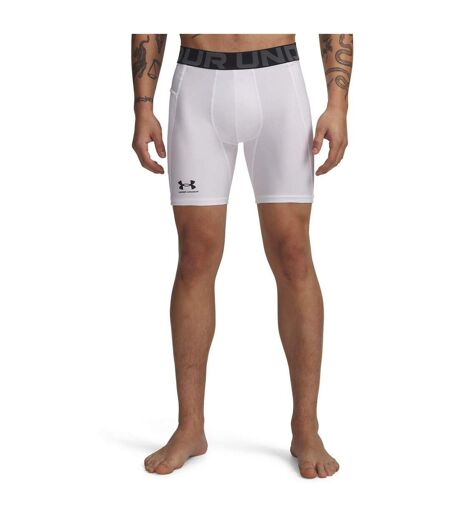 Short De Compression Heatgear Homme Blanc Noir Under Armour