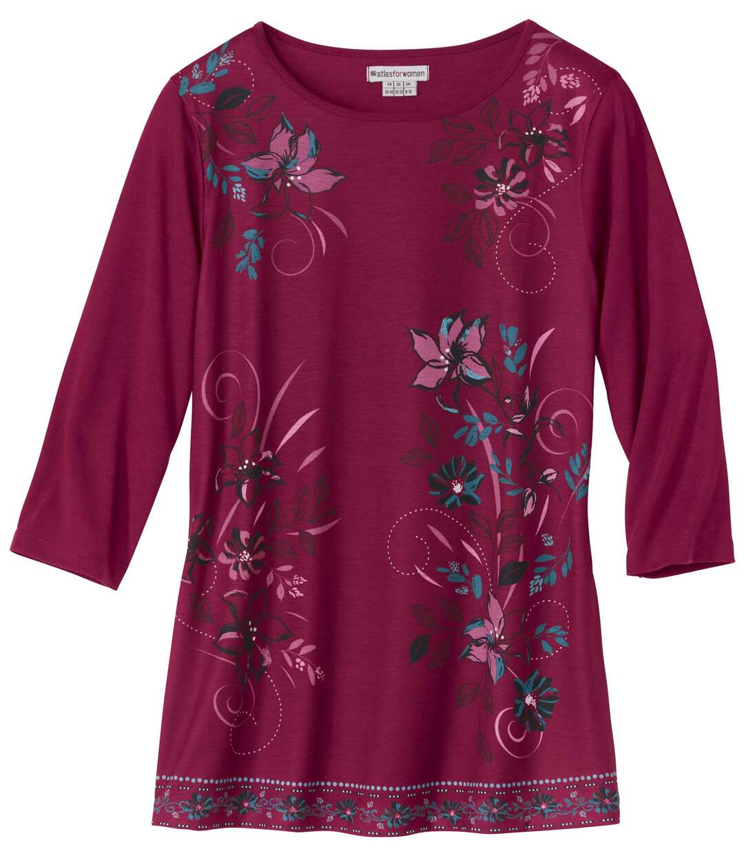 Women's Plum Boat-Neck Tunic 