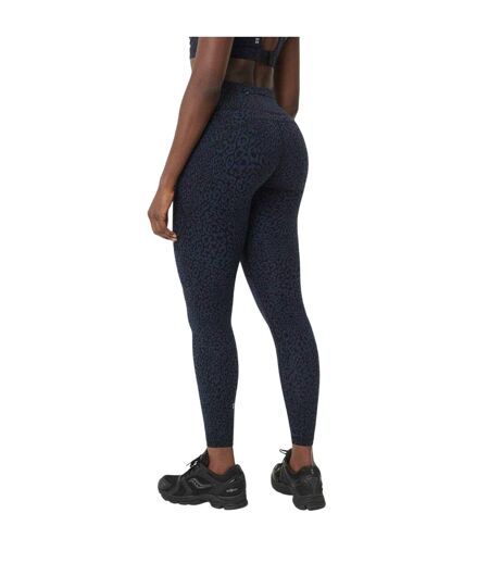 Legging 7/8 Motif/style Imprimé Léopard Femme Bleu Sweaty Betty