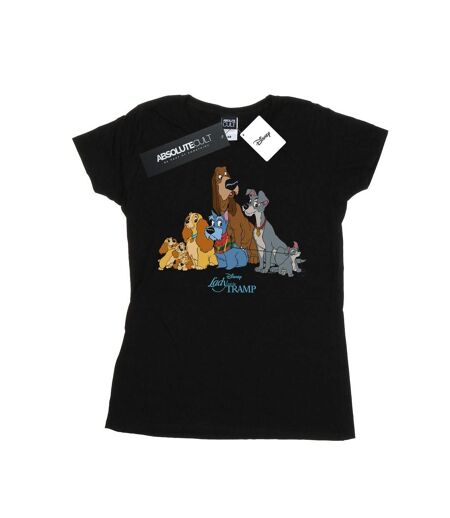 Disney - T-shirt LADY AND THE TRAMP CLASSIC GROUP - Femme (Noir) - UTBI16158