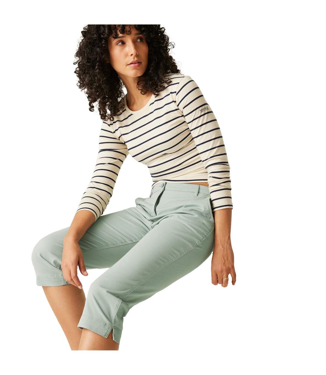 Womens/ladies Bayletta Capri Trousers Glacier Regatta-4
