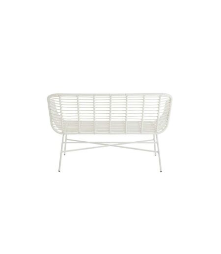 Banc de Jardin Design Celeste 128cm Blanc