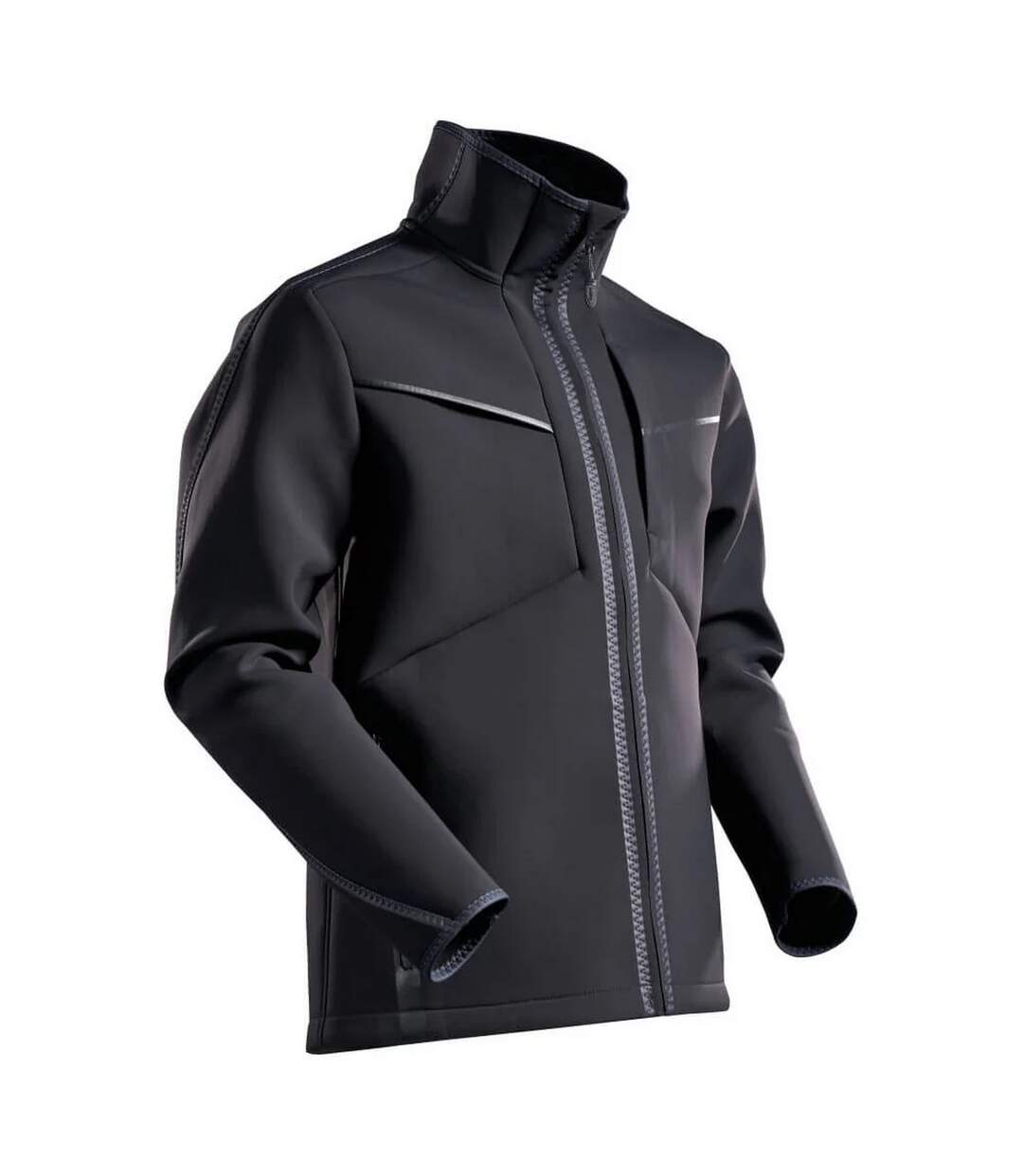Mens Customised Stretch Soft Shell Jacket Black Mascot-2