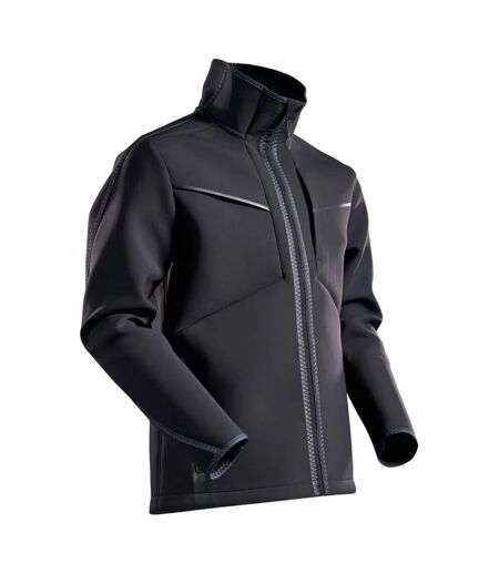 Mens Customised Stretch Soft Shell Jacket Black Mascot