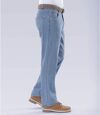 Niebieskie jeansy Regular  ze stretchem Atlas For Men