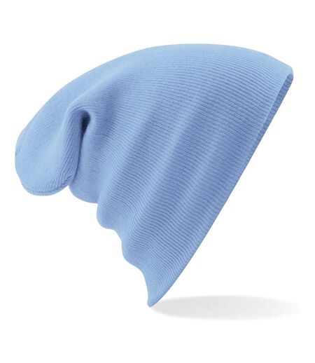 Bonnet tricoté unisexe bleu ciel Beechfield