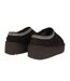 Womens/ladies Suede Platform Slippers Chocolate Jack Wills-2