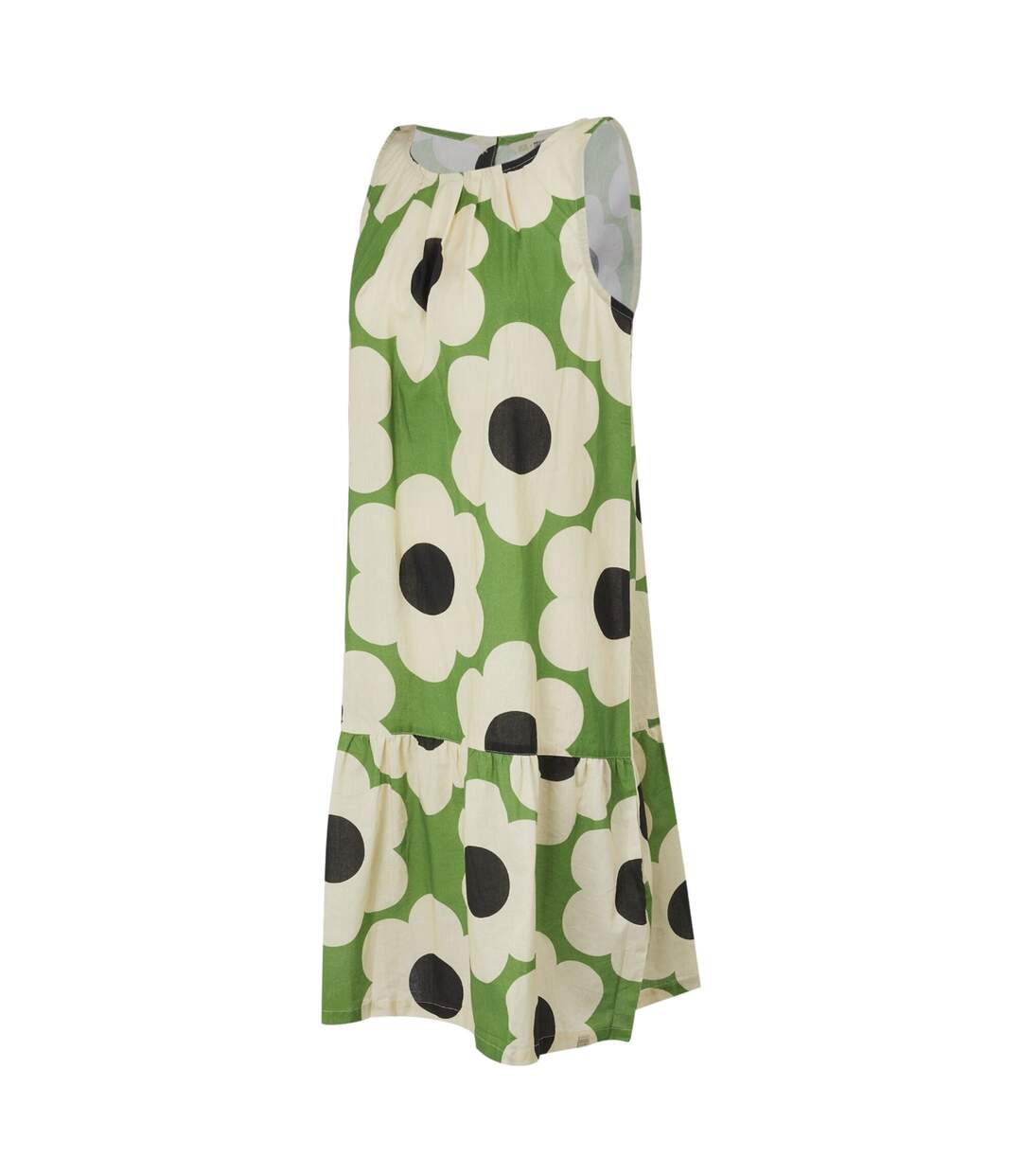 Womens/ladies Orla Kiely Sixties Daisy Sleeveless Summer Dress Green Regatta-4