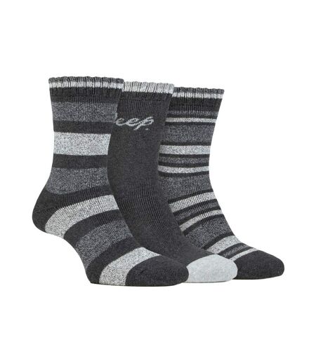 3 Pack Ladies Performance Boot Socks | Women's Ribbed Cushioned Comfort Socks