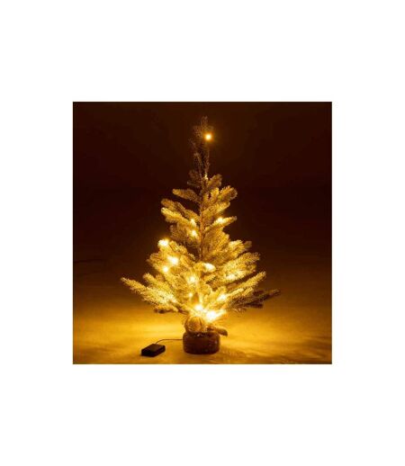 Sapin de Noël Déco Led Enneigé 81cm Vert