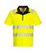 Mens dx4 high-vis polo shirt yellow/black Portwest-1