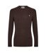 Mens Marlow Cable Knit Merino Wool Jumper Black Coffee Jack Wills-1