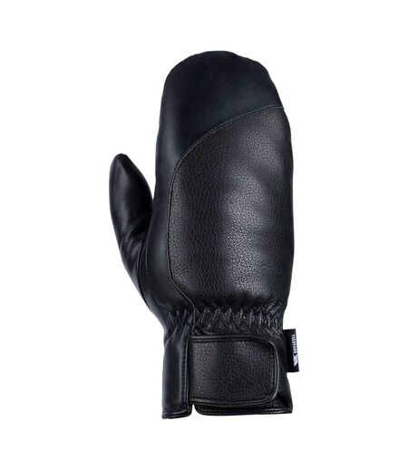 Womens/ladies Fabiola Sherpa Lined Logo Mittens Xs-s Black Trespass