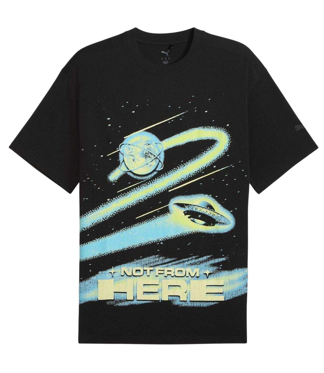 Mens Graphic Regular T-shirt  Black Puma-2
