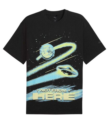 Mens Graphic Regular T-shirt  Black Puma