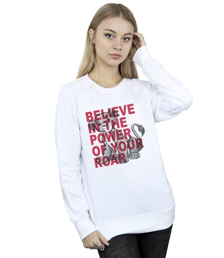 Disney Sweat-shirt Womens/Ladies The Lion King Power Of Roar (Blanc) - UTBI22333