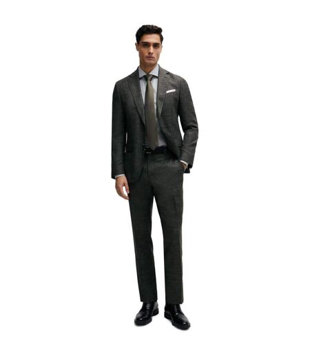 Mens H-genius Slim Trousers Dark Green Boss